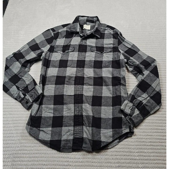 American Eagle Flannel Shirt Mens Medium Button Down Long Sleeve Buffalo Check - Picture 1 of 7